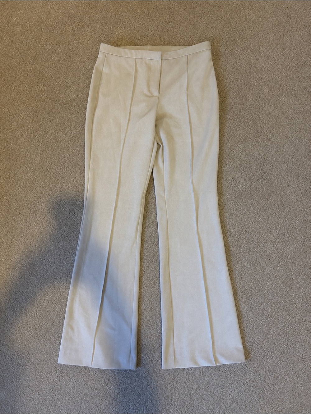 Zara Cream Flare Trousers